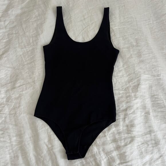 Aritzia Wilfred Free Black Tank Bodysuit Size M - Picture 1 of 3